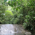 Swimming pool, looking upstream.