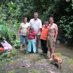Federico & family visiting the finca