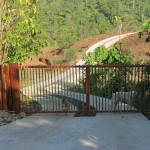 The new gate -- We're really happy to have a real gate!