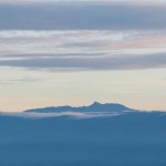 The "Sleeping Indian" early morning view from the house.