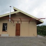 The carport under construction