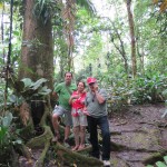 Marina, Roberto and Orlando (my Tico Family) in the botanical gardens