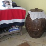 The Tico chicha shrine....
